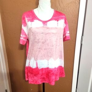 Top, 2X, tie-dye look. Never worn
